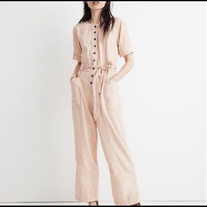 Madewell Top-Stitched Coverall Jumpsuit